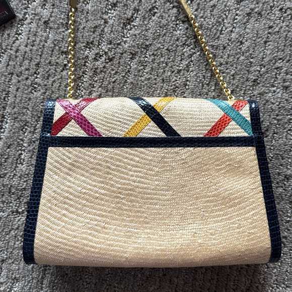 Bottega Veneta Woven Lizard Stylish Multicolor Crossbody Bag - Picture 6 of 15